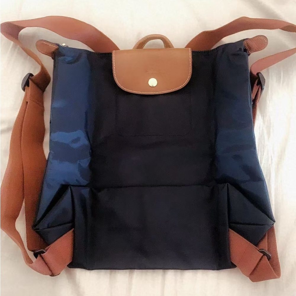Longchamp Le Pliage Nylon Canvas Backpack Black